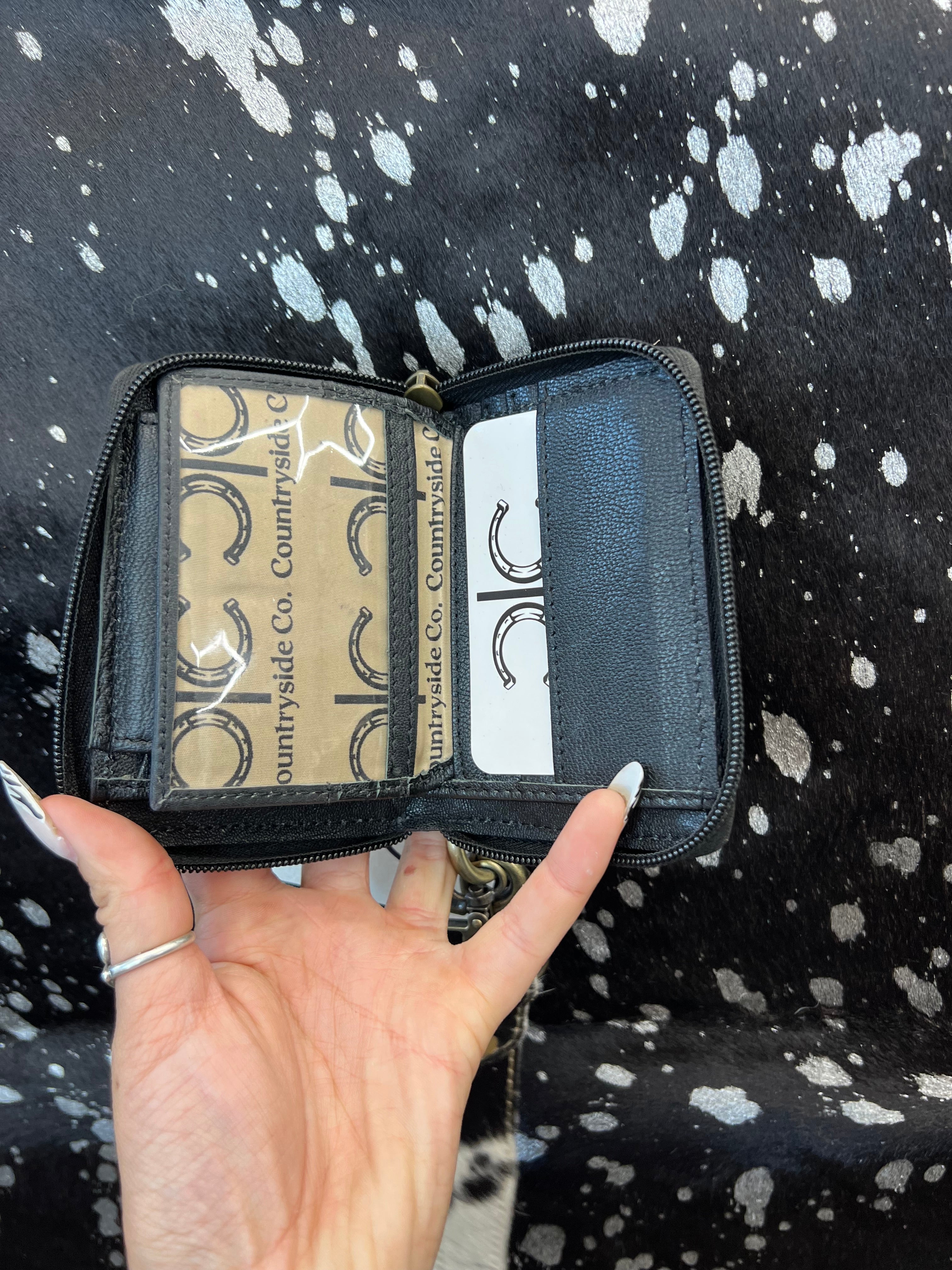 Wristlet Checkered Wallet